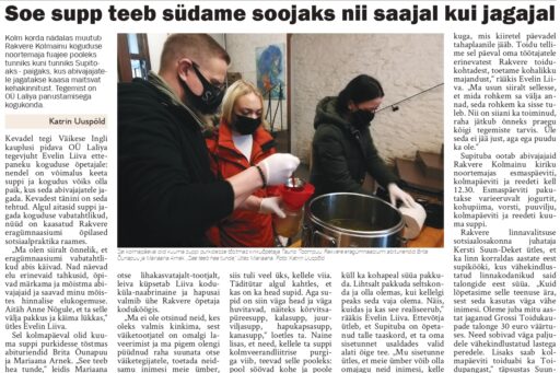 Ajaleht Kuulutaja tutvustas meie Supituba