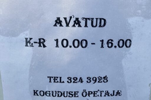 Koguduse kantseleil on uued lahtiolekuajad