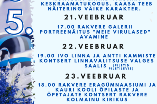 Vabariigi aastapäeva sündmused Rakveres ja kirikus