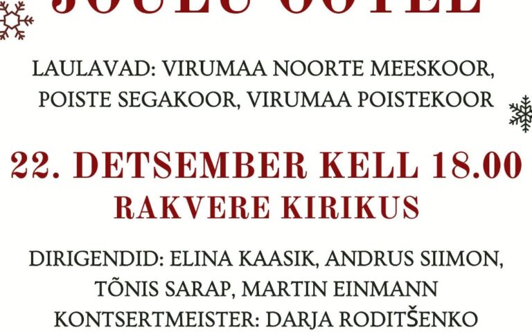 Virumaa poistekoori jõulukontsert