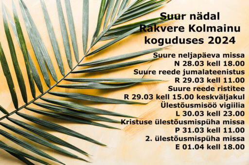 Suure nädala jumalateenistused