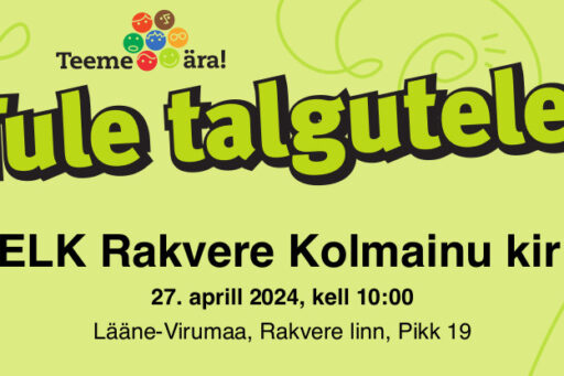 Talgupäev “Teeme ära” toimub kirikus 27. aprillil