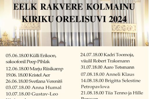 EELK Rakvere Kolmainu kiriku Orelisuvi 2024