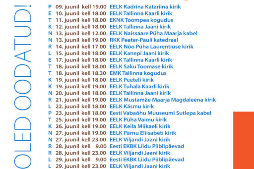 Taize palvused koos vendadega