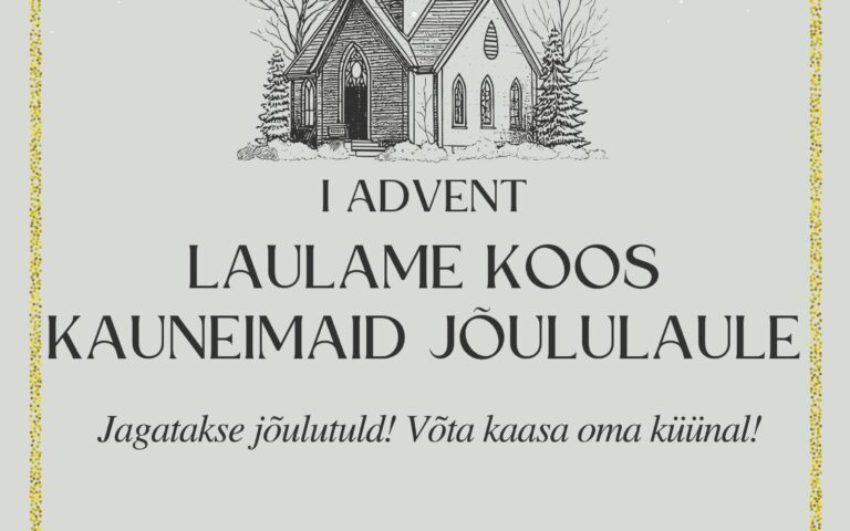 1. advendil laulame kaunimaid jõululaule