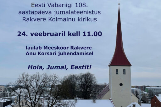 Eesti Vabariigi 108. aastapäeva jumalateenistus algab kell 11.00