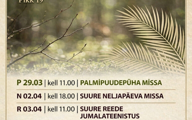 Suure nädala jumalateenistused